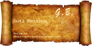 Guti Bettina névjegykártya